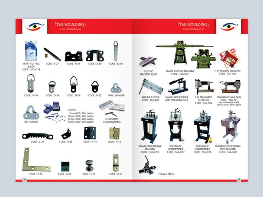 Tag Molding Catalog Design