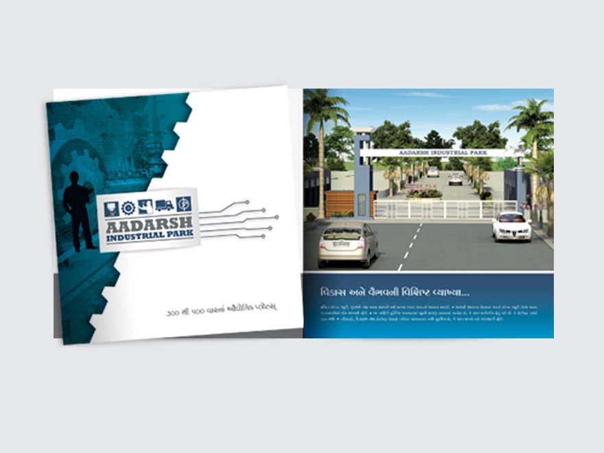 Aadarsh Industrial Park Brochure Design