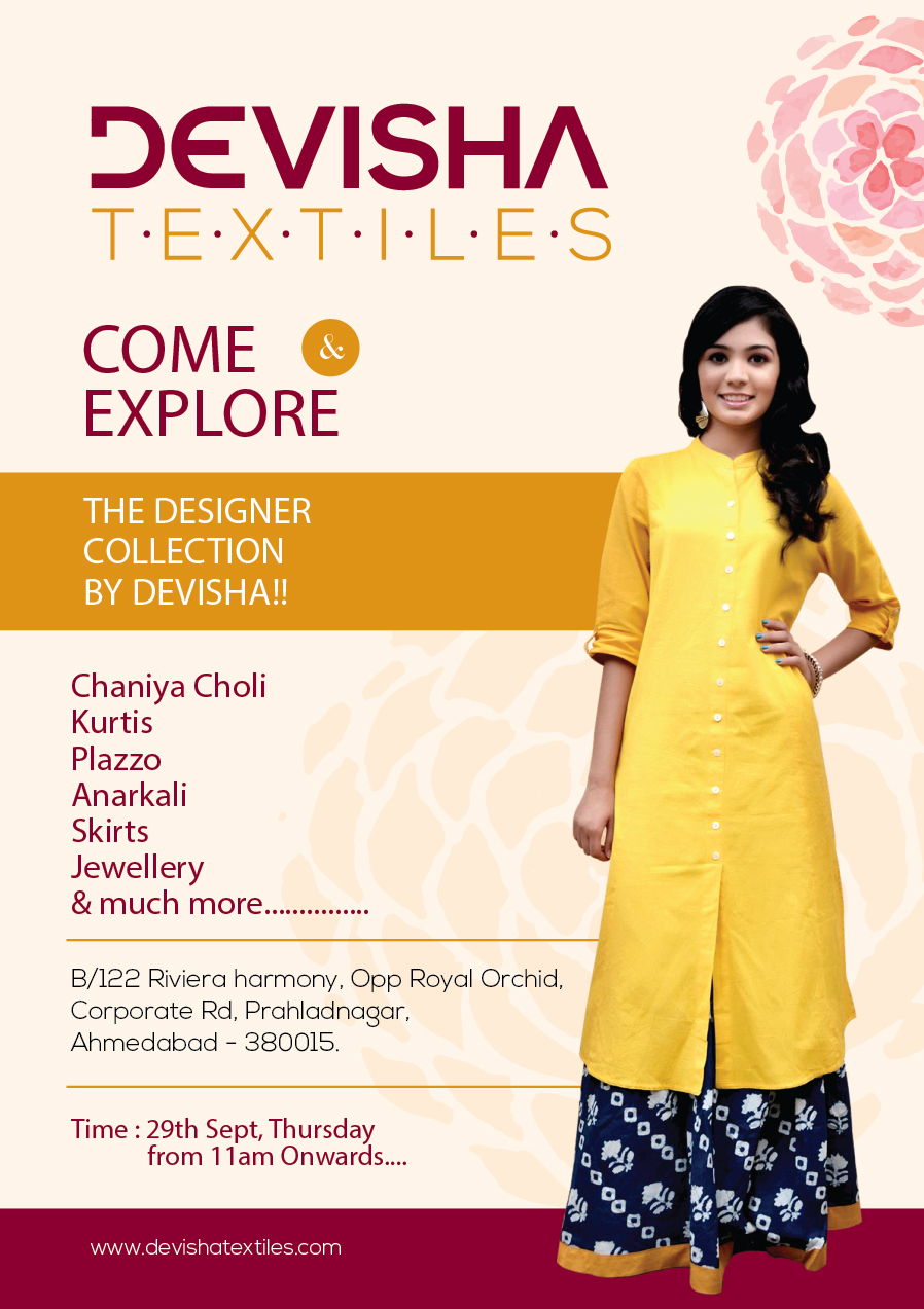 Devisha Textile Flyer Design
