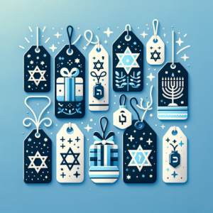 Hanukkah tag shapes