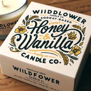 Honey & Vanilla - Candle Box Packaging Design