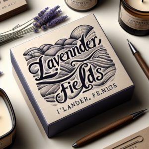 Lavender Fields - Candle Box Packaging Design