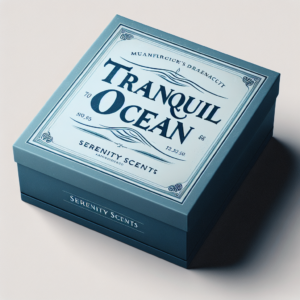 Tranquil Ocean - Candle Box Packaging Design